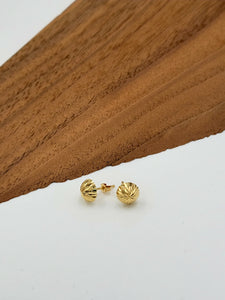 Gold Modernism Starburst Stud Earrings