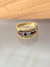 Load image into Gallery viewer, Multi Colored Sapphires Ring
