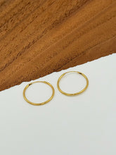 Load image into Gallery viewer, Yellow Gold Huggie Hoop Earrings

