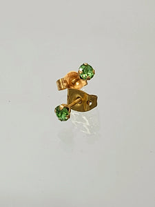 Peridot Gemstone Post Earrings
