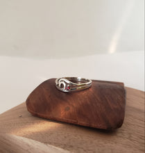 Load image into Gallery viewer, Sterling Silver Garnet Ring
