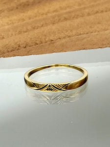 Gold Art Deco Diamond Ring Set