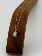 Load image into Gallery viewer, Art Deco Gold Opal Necklace
