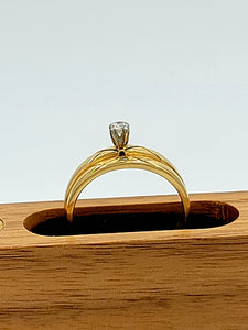 Gold Art Deco Diamond Ring Set