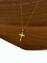 Load image into Gallery viewer, Art Deco Gold Cross Necklace
