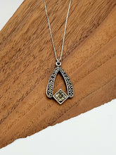 Load image into Gallery viewer, Silver Art Deco Marcasite Necklace
