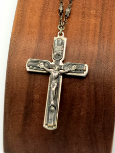 Antique Silver Crucifix