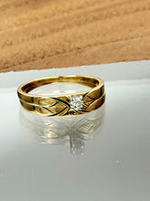 Load image into Gallery viewer, Gold Art Deco Diamond Ring Set
