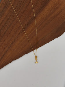 Gold Anchor Necklace