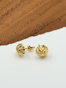 Gold Modernism Starburst Stud Earrings