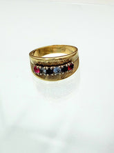 Load image into Gallery viewer, Multi Colored Sapphires Ring
