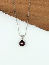 Load image into Gallery viewer, White Gold Tahitian South Sea Pearl with Diamond Accent Neckla
