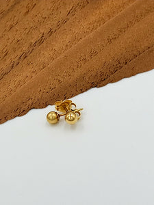 Small Gold Ball Post Earrings